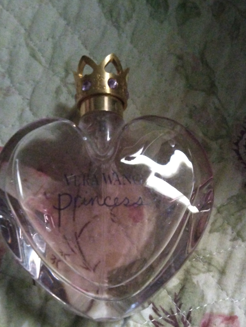 Vera Wang Princess Heart Perfume  — Pale Pink with Gold Crown